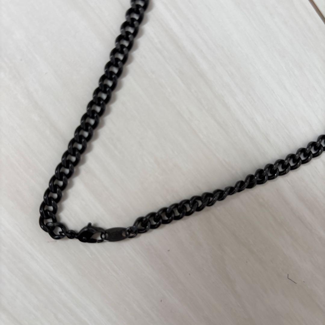 ファイテン　チタンネックレス　ブラック約45cm