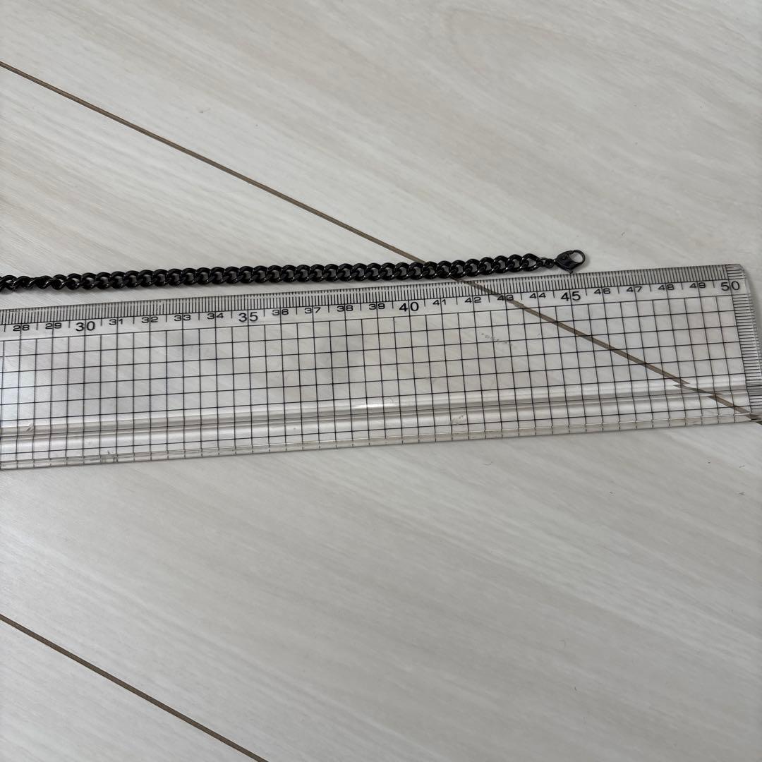 ファイテン　チタンネックレス　ブラック約45cm