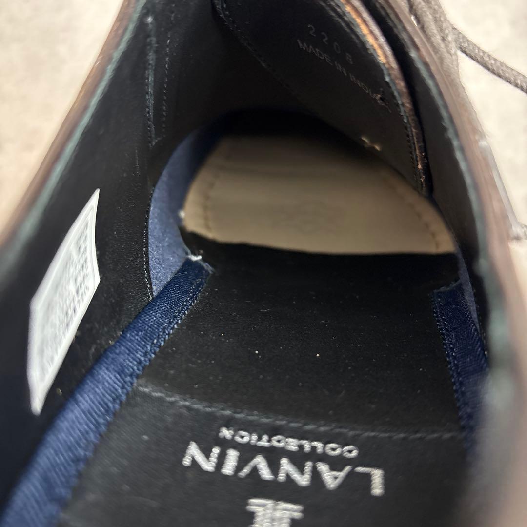 展示品新品！LANVIN ランバン　サイドゴア　プレーントゥ　レザーシューズ