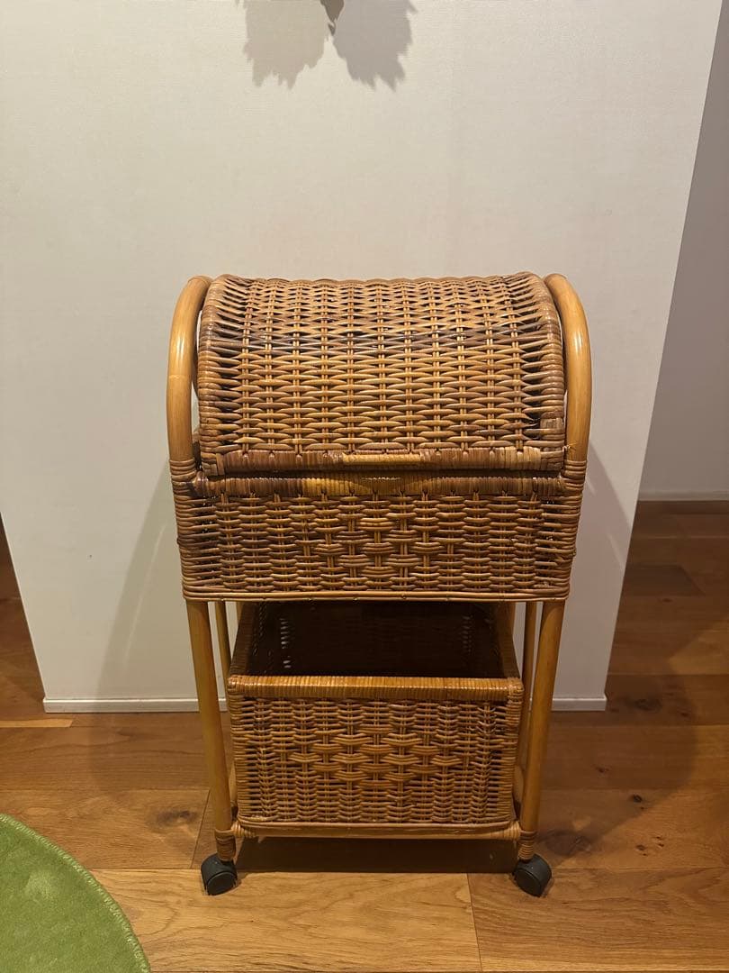 ラタン　籠　収納籠　バスケット