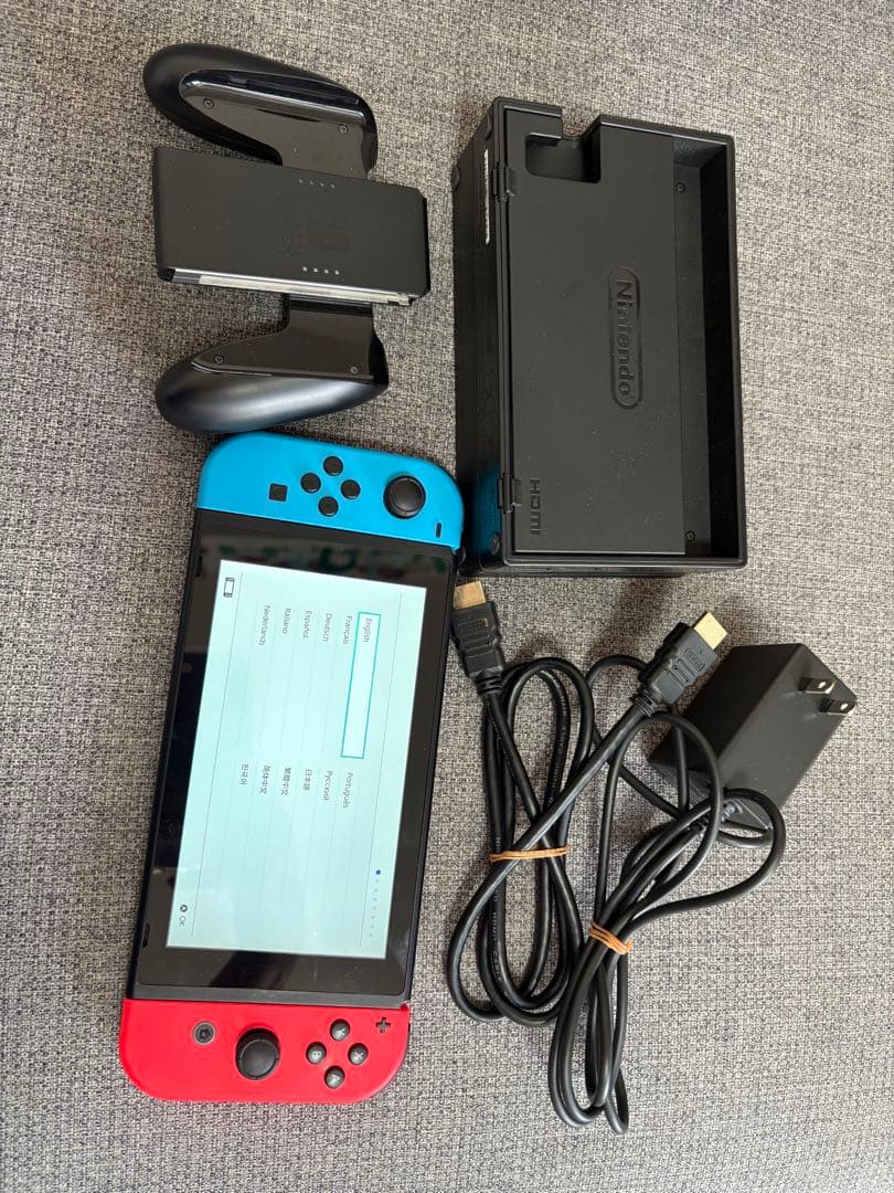 【ジャンク品】Nintendo Switch 本体 赤/青 ドック付き
