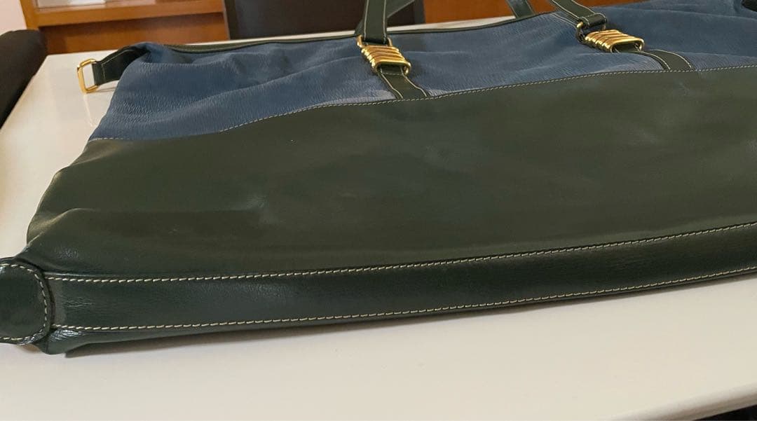 LOEWE ボストンバッグ 青・緑