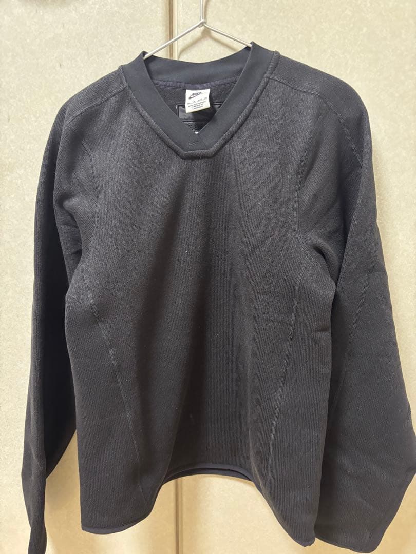 NIKE×stussy サーマル　プルオーバー　ブラック