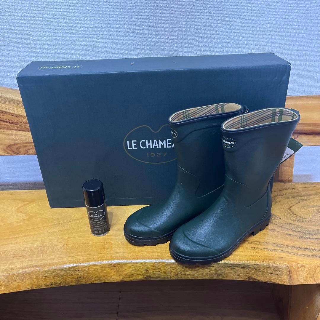 【298】レディース　レイン　ラバーブーツLE CHAMEAU ３９
