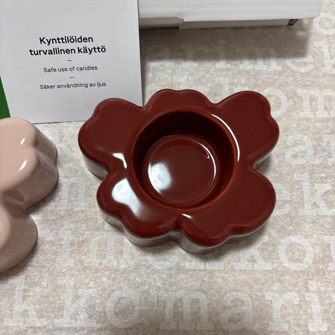新品　マリメッコ　ウニッコ　ティーライトホルダー