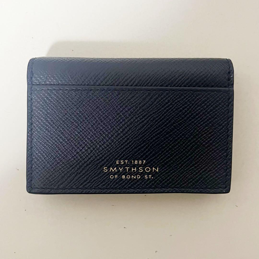新品未使用 SMYTHSON スマイソン 名刺入れ ネイビー