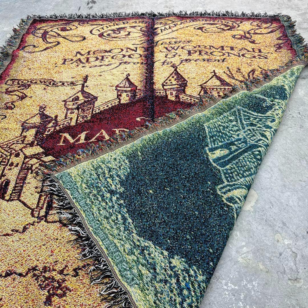 ハリーポッター　忍びの地図　ブランケット　マルチカバー　ラグ　140x117