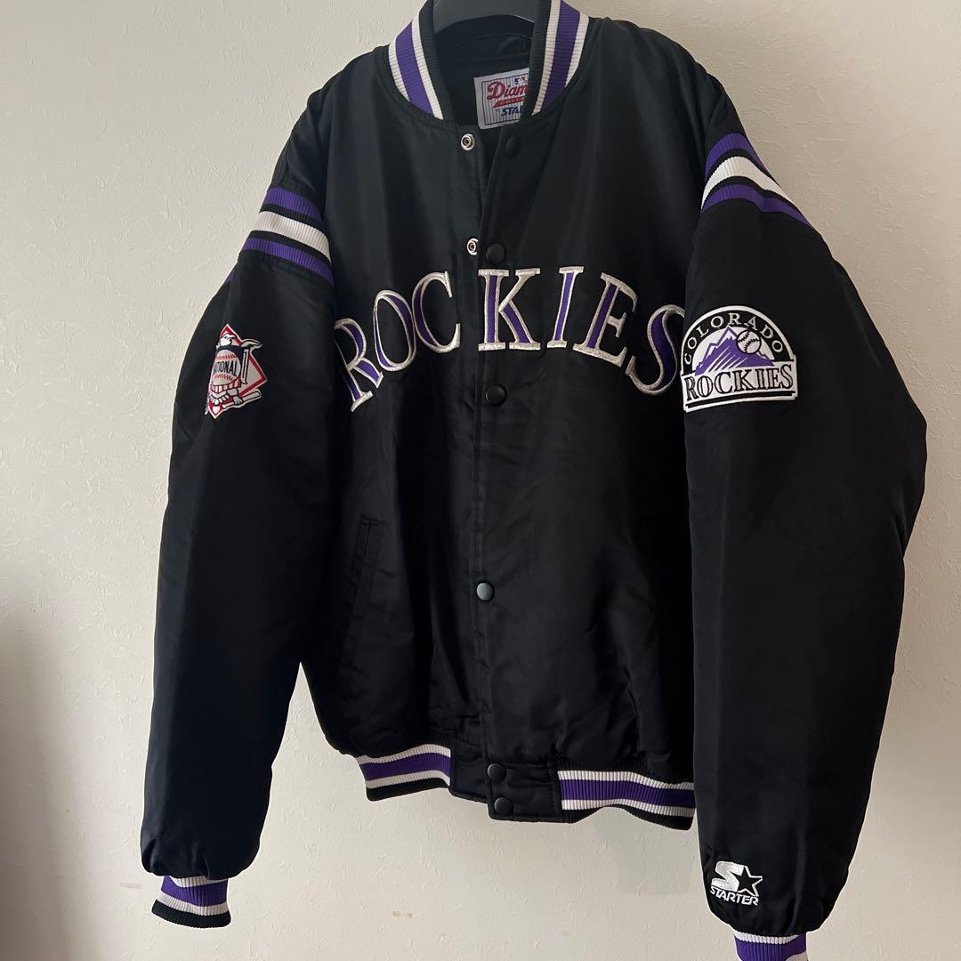 美品✨スターター　ロッキーズ　スタジャンMLB STARTER ダイアモンドＬ