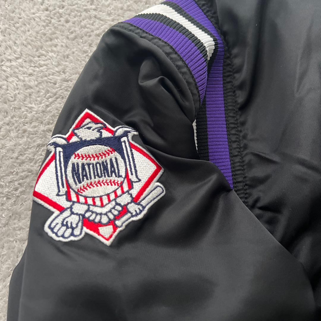 美品✨スターター　ロッキーズ　スタジャンMLB STARTER ダイアモンドＬ