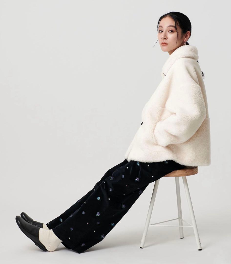 リバーシブルボアブルゾン