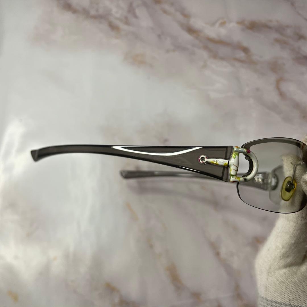 GUCCI グッチ ホースビット クリア Y2K サングラス ケース付き