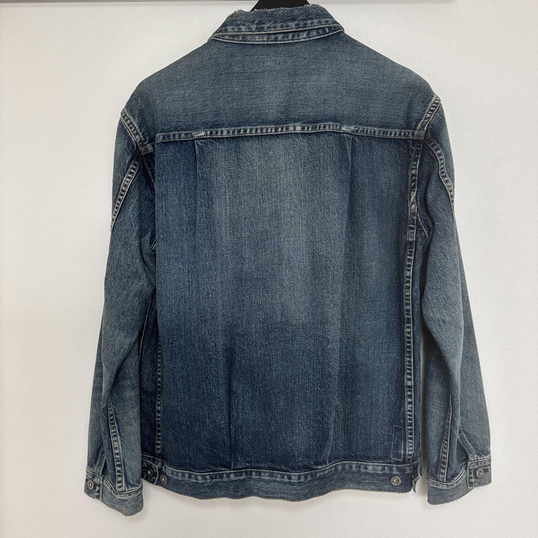 シークエル × フラグメント　 ダメージ加工デニムジャケット L
