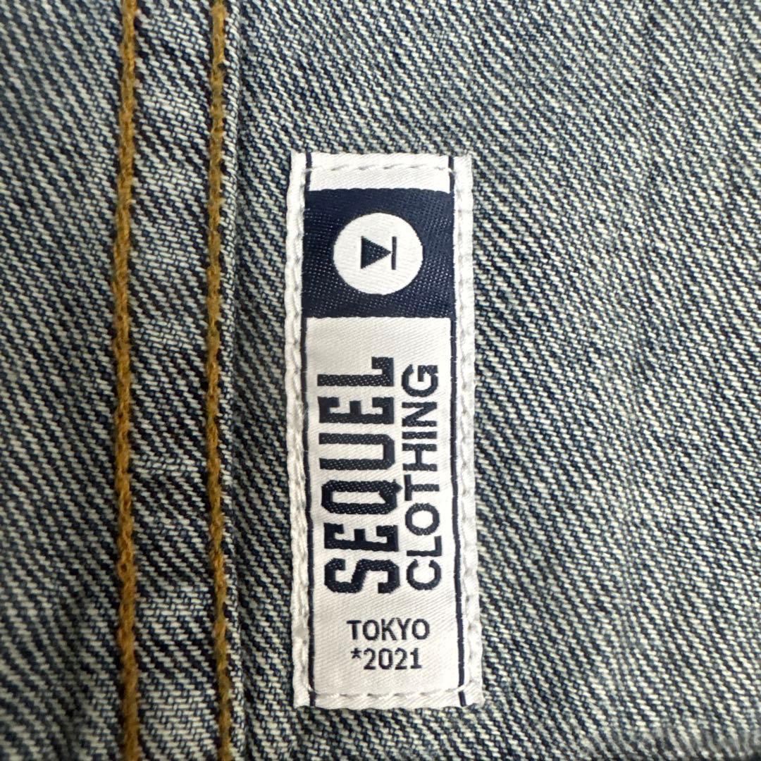 シークエル × フラグメント　 ダメージ加工デニムジャケット L