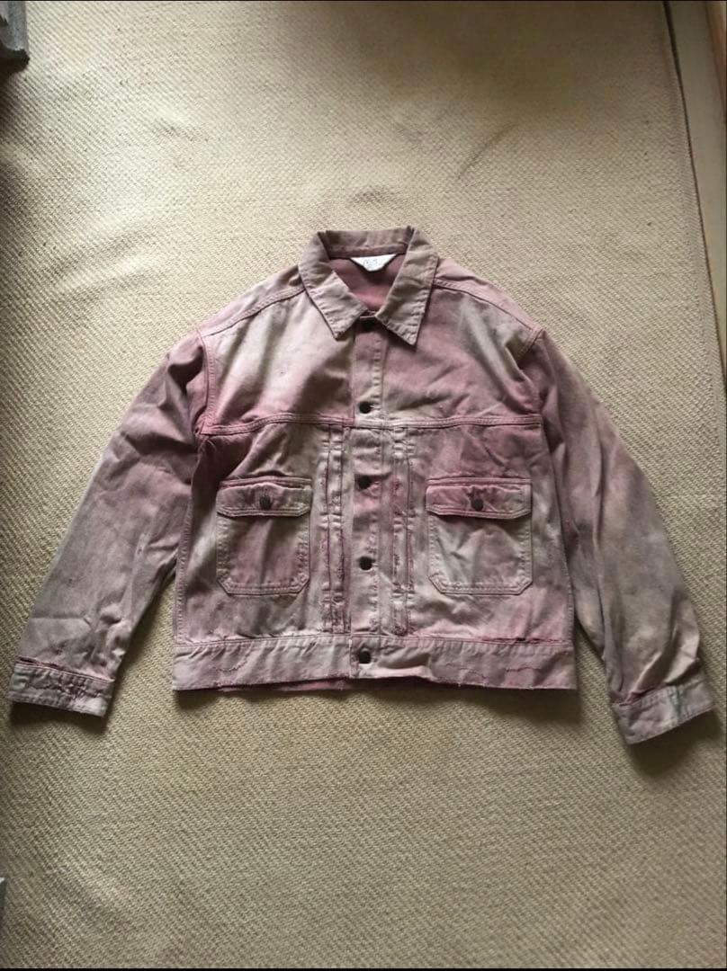 ANCELLMアンセルム　DAMAGE DENIM JACKET type-2