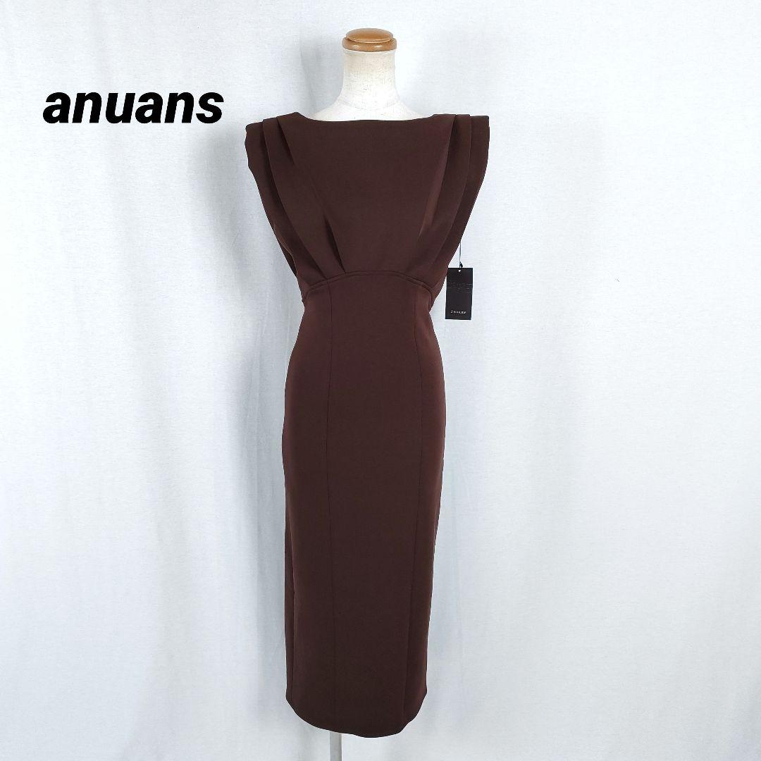 タグ付き 直近モデル フォルムタックナローワンピース anuans