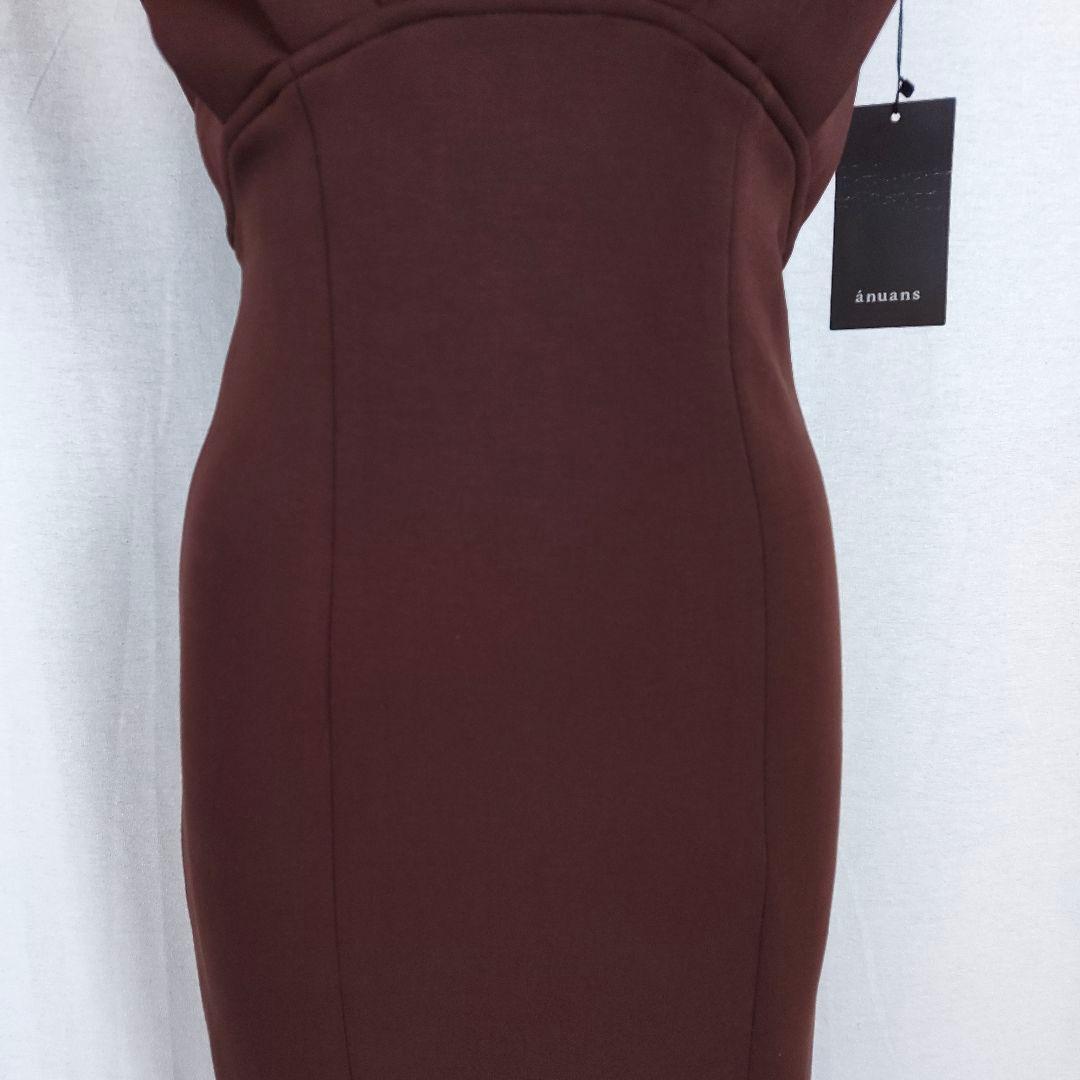 タグ付き 直近モデル フォルムタックナローワンピース anuans