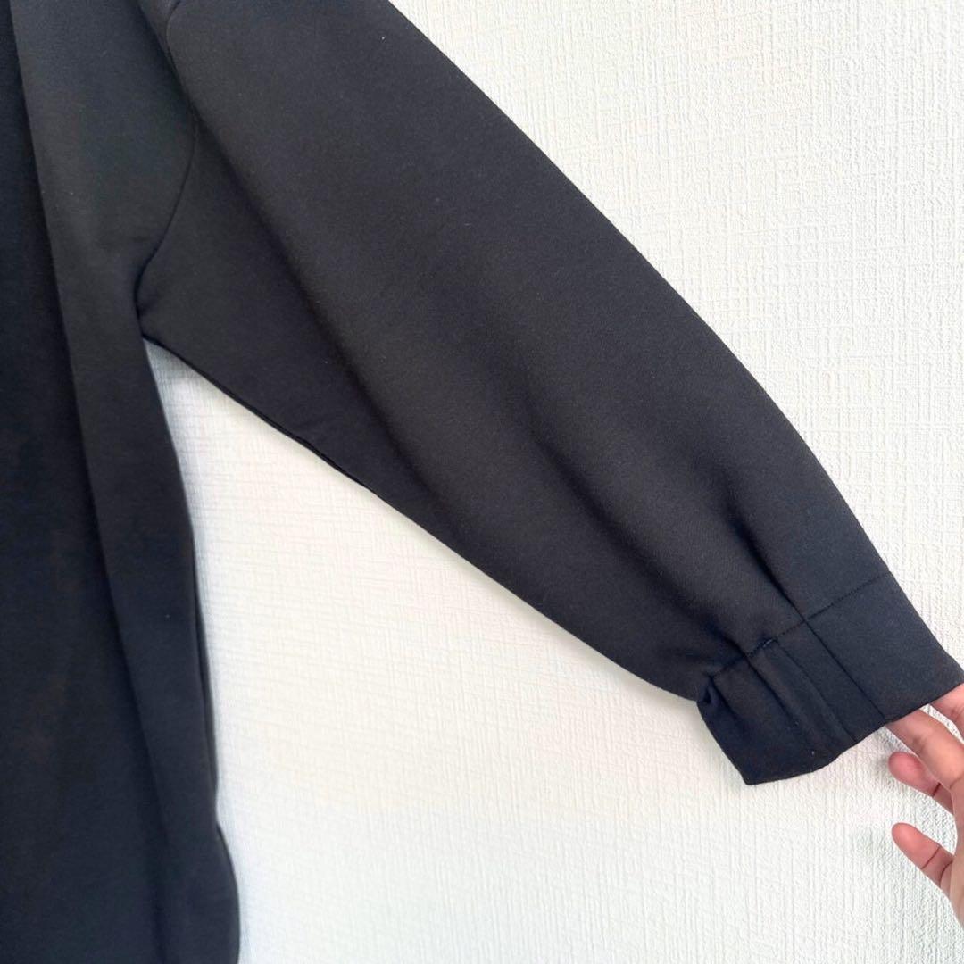 HYKE 近年 サイドジップワンピースドレス ハイク ブラック