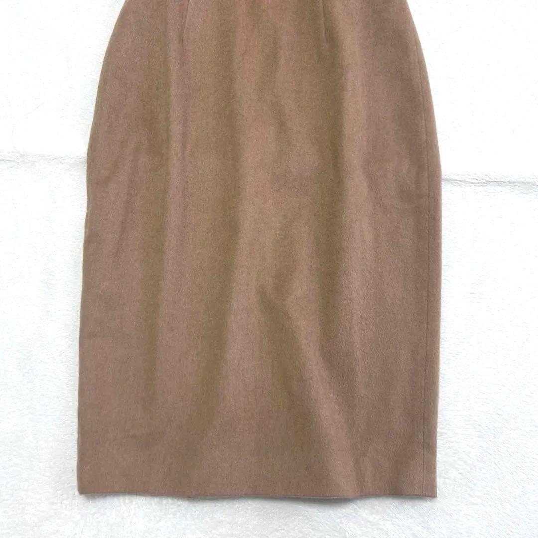 キャメル100%✨美品✨高級白タグ　マックスマーラ　裏地あり　キャメルワンピース