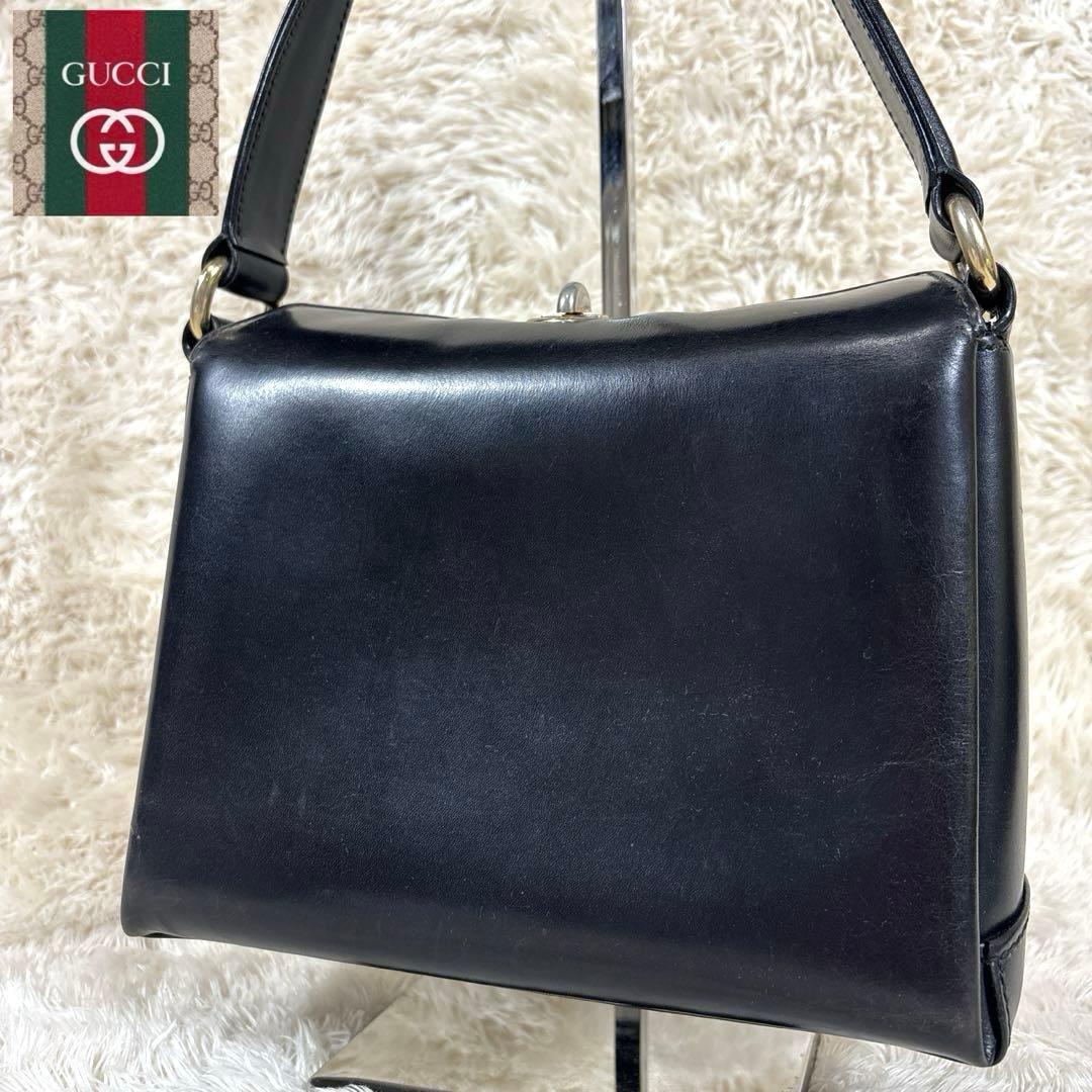 GUCCI グッチ ハンドバッグ フォーマルバック ターンロック レザー