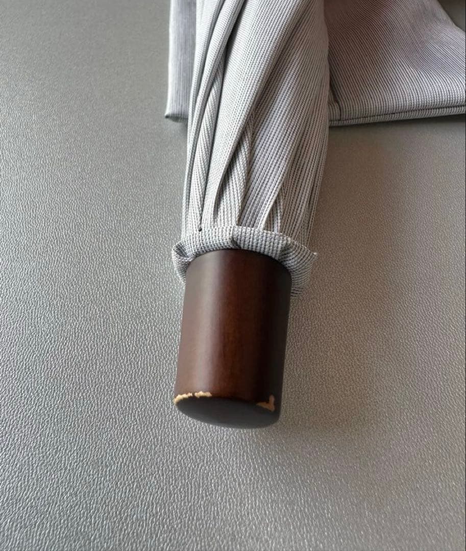 サンバリア100 2段折　moku 大判　グレー　完全遮光