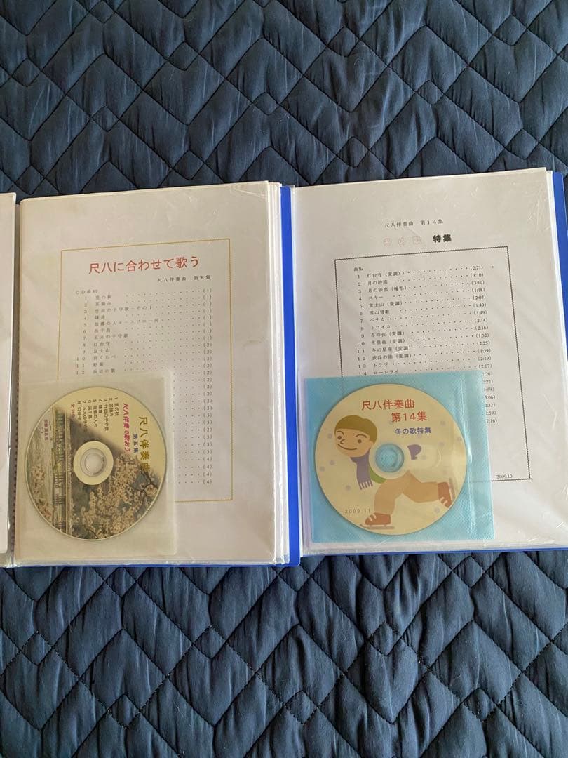 尺八、オカリナ、フルートの為の シンセサイザー等による伴奏音源CDと 五線譜