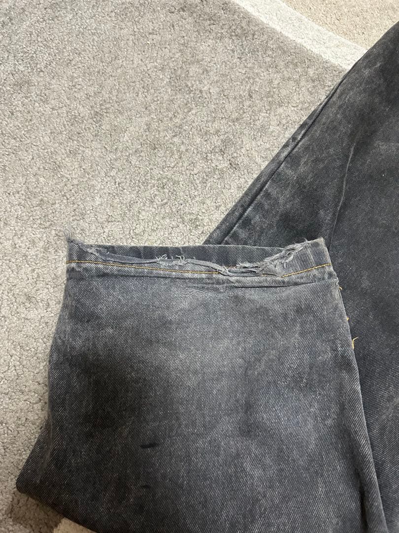 パンツ polar skate bigboy washed black