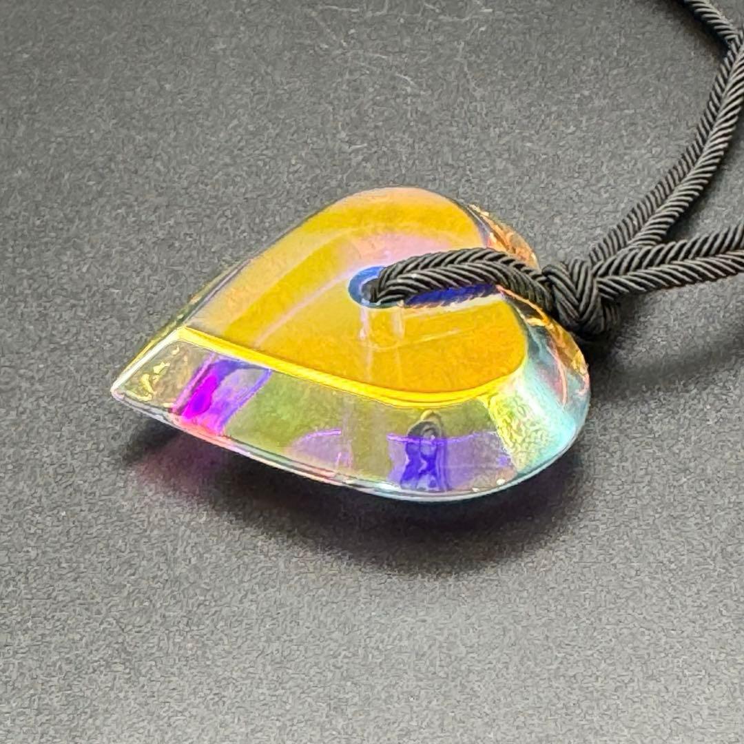 箱付き　Baccarat バカラ　イリゼ　ハート　ネックレス　美品　希少カラー