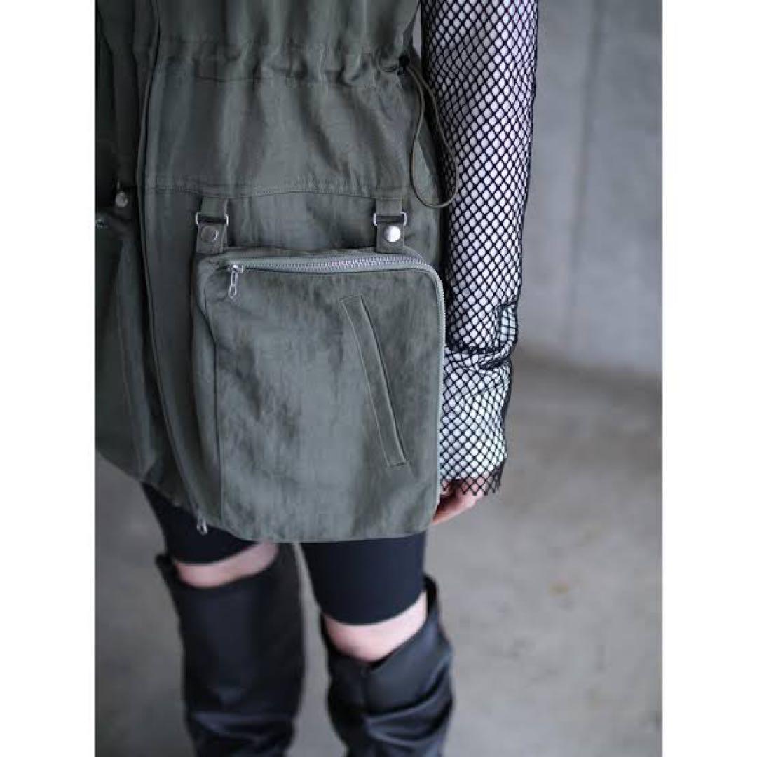 55000円 GVGV 黒 ジャンパースカート カーゴ ベスト ジャケット 36