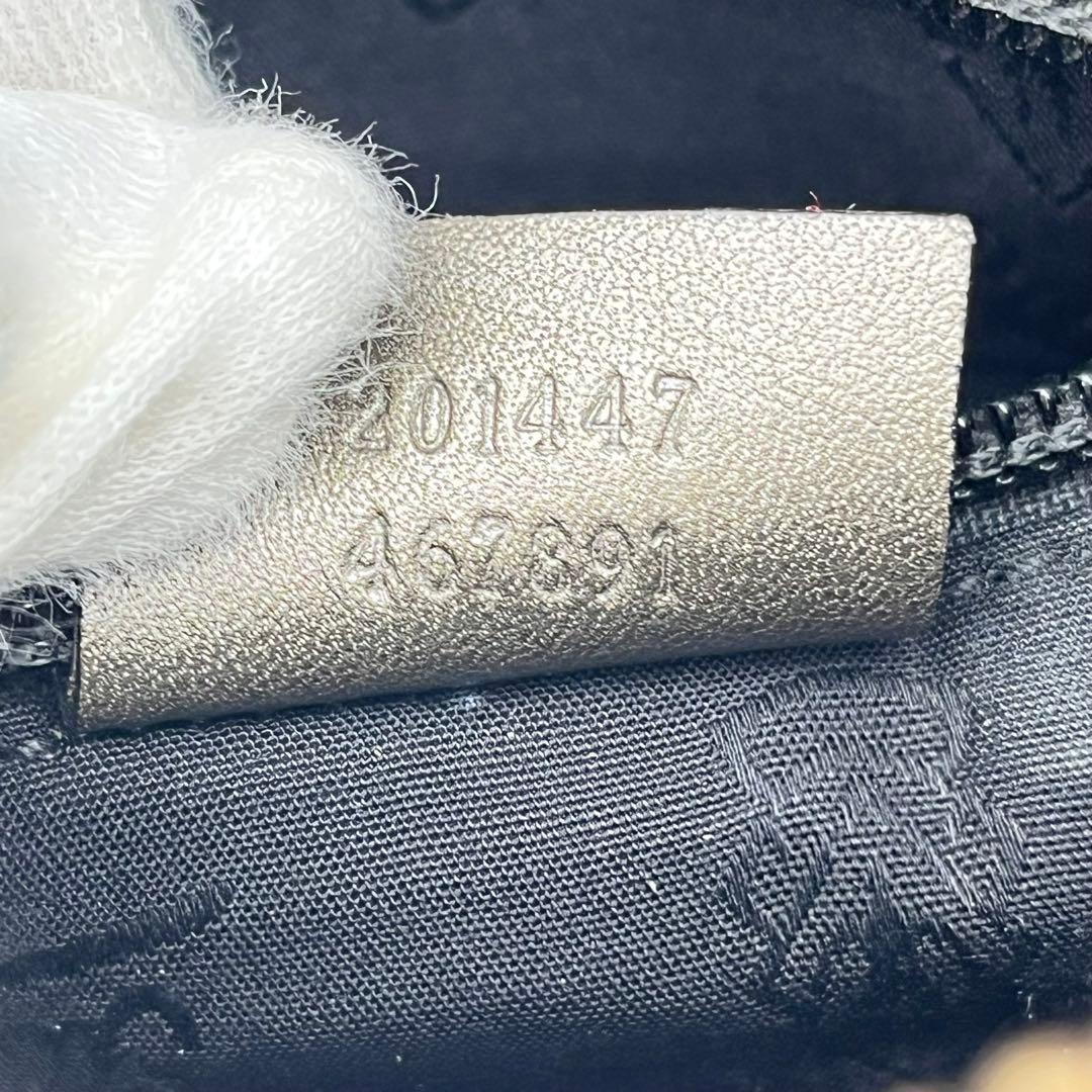 GUCCI ショルダーバッグ ポシェット 斜めがけ GGインプリメ ロゴ PVC