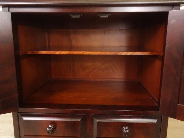 北海道民芸家具　ＴＶ台　テレビ台　サイドテーブル　再塗装済　ＵＳＥＤ