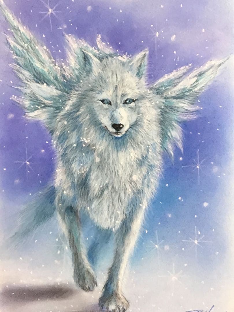 シンデレラの馬車　ハンドメイドパステル画　絵画アート原画