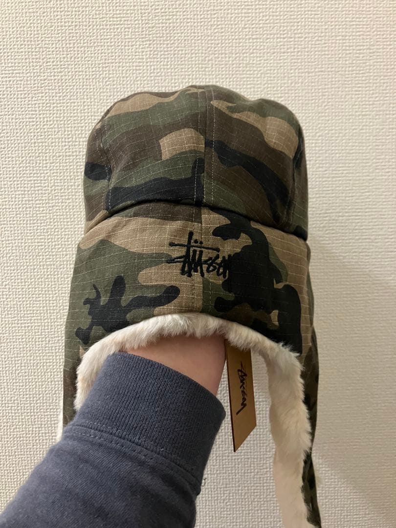 帽子 Stussy Ripstop Trapper Cap Camo S/M