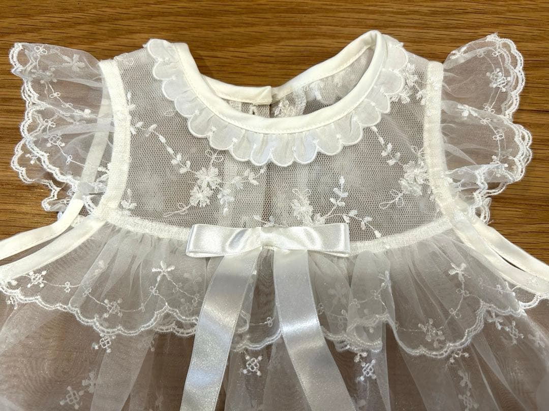 miniHOUSE ホワイトベビードレス セレモニー　4点セット