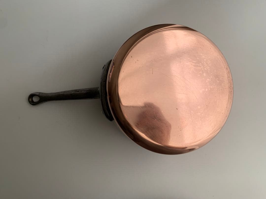 【ケヴィン】フランスアンティーク　銅製片手鍋 14cm ソースパン