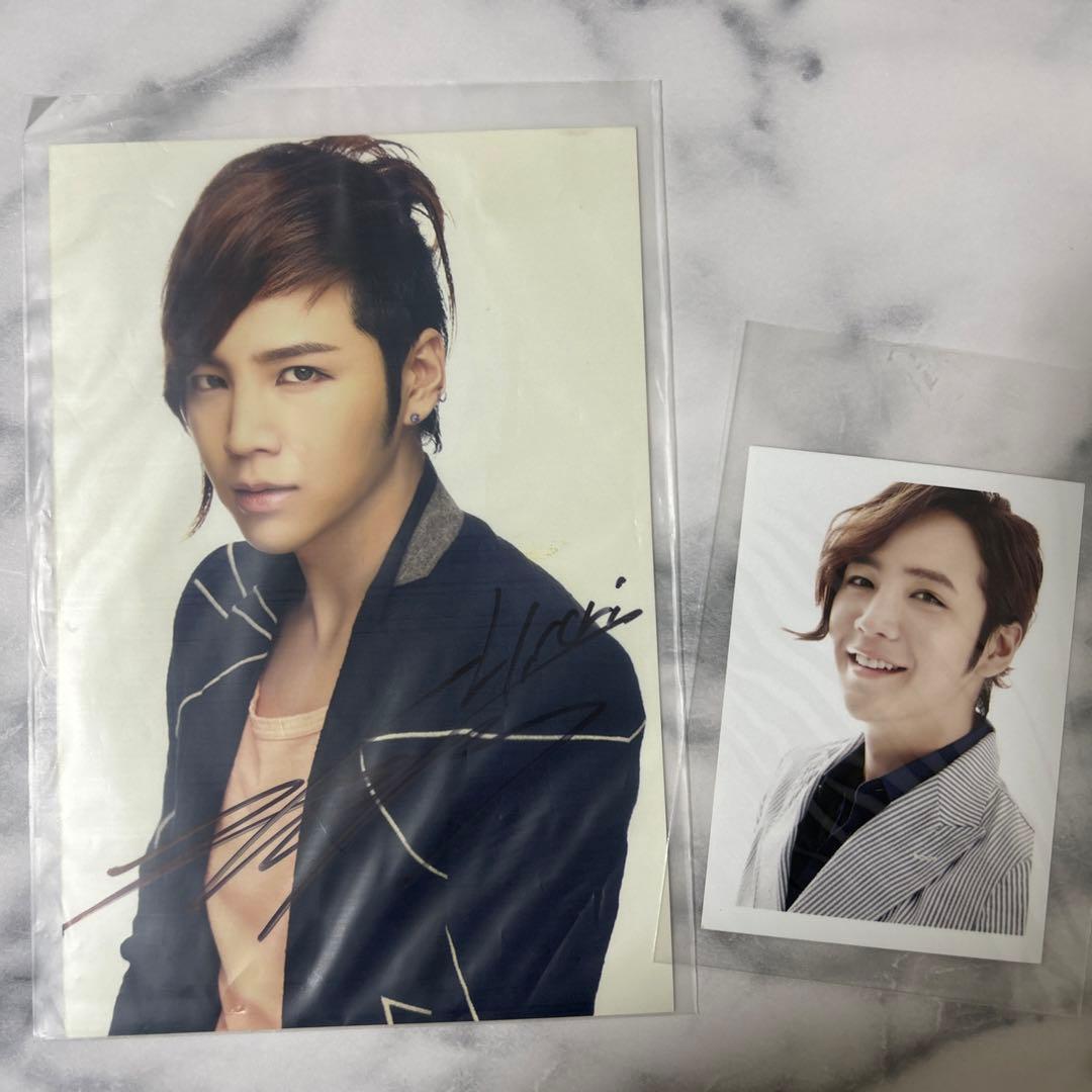 チャン・グンソク　直筆サイン入り写真＋おまけ写真付き