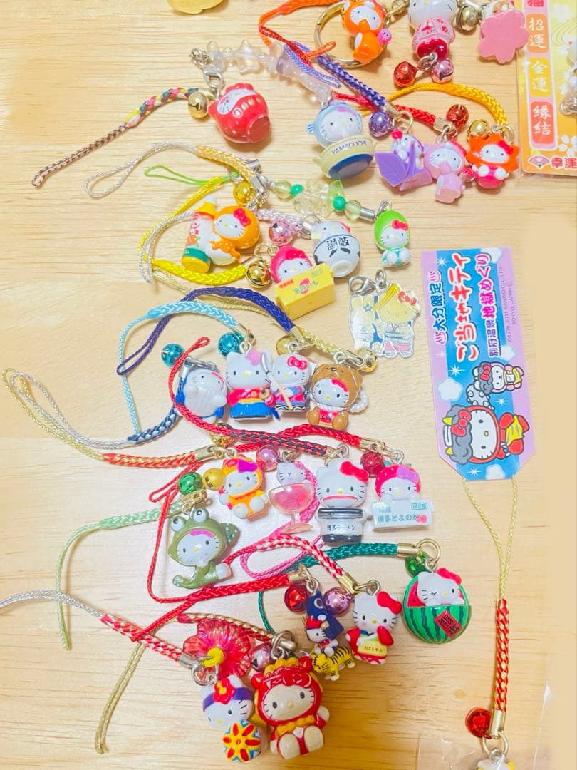 ご当地ハローキティ ストラップセット キーホルダー