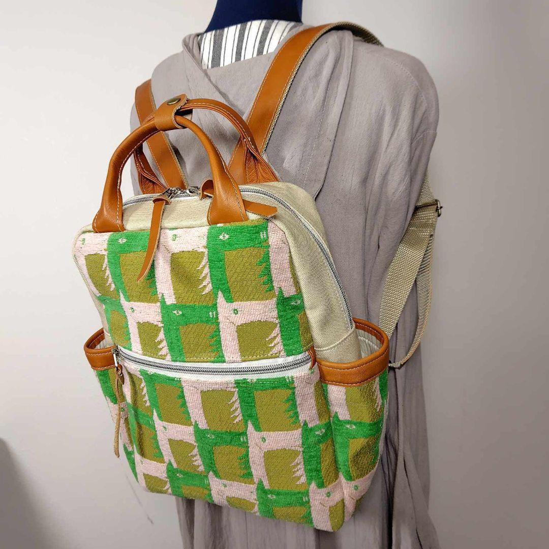 【専用】ミナペルホネン/サラブレッドマスタード/ボストン型トートリュック本革