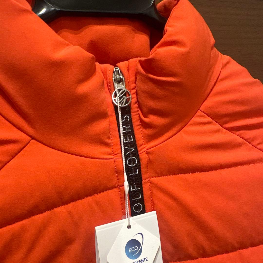 新品　デサント　ゴルフ　ダウン　オレンジ　S