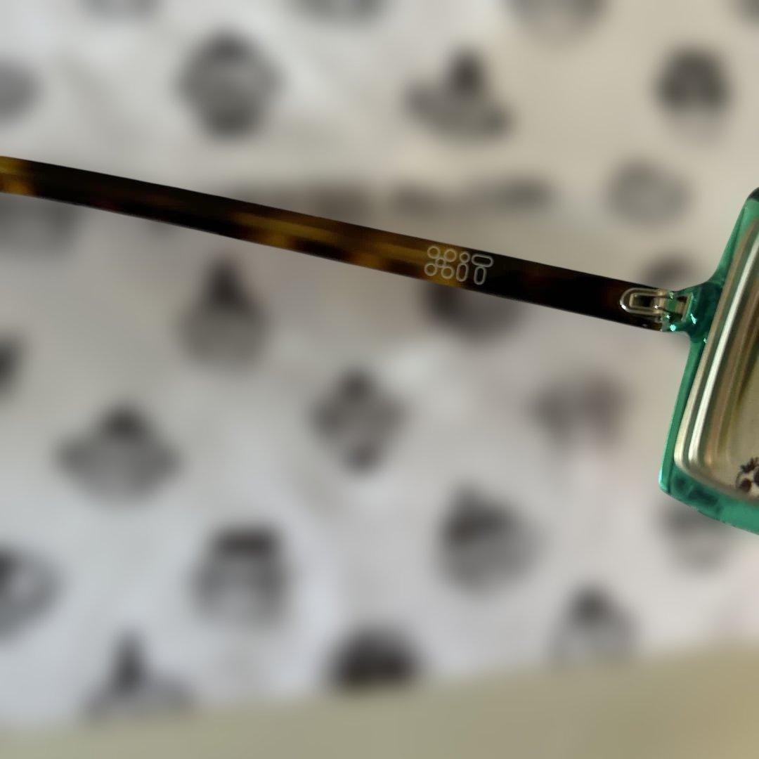 リュネットジュラ　丸四角メガネ　美品