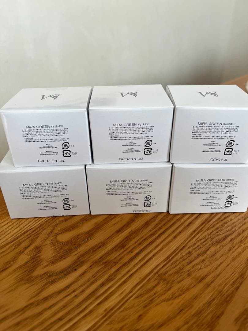 お得!新品MIRA GREEN ミラグリーン50g×3個、30g×3個