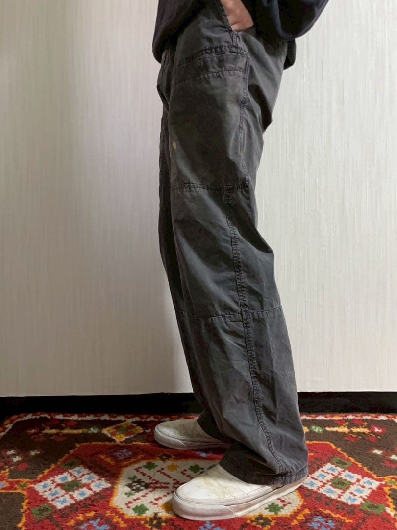 90s アルマーニジーンズ ポプリン パンツ ブラック　イタリア製