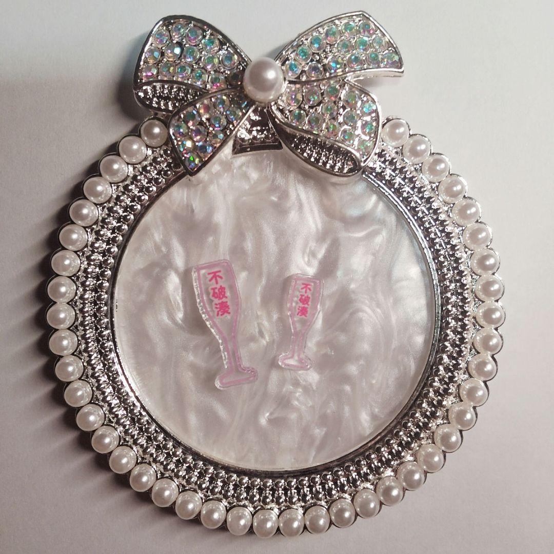 名前入りシャンパングラス　不破湊　ネイルパーツ　痛ネイル　推しネイル