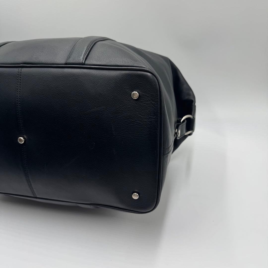 美品✨コーチ ボストンバッグ 2way 旅行 大容量 レザー ブラック