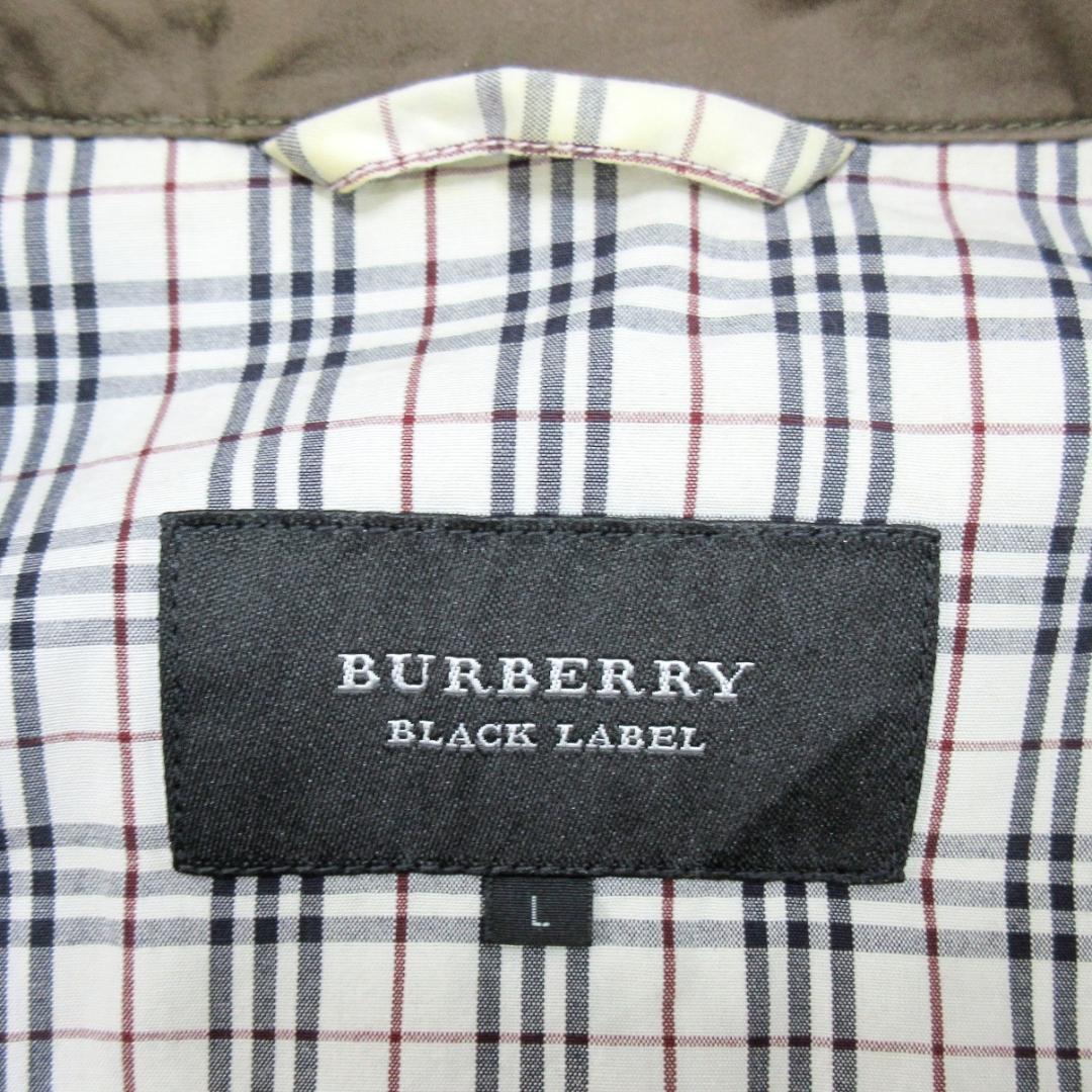 バーバリーブラックレーベル フード収納可 ノバチェック モッズコート L