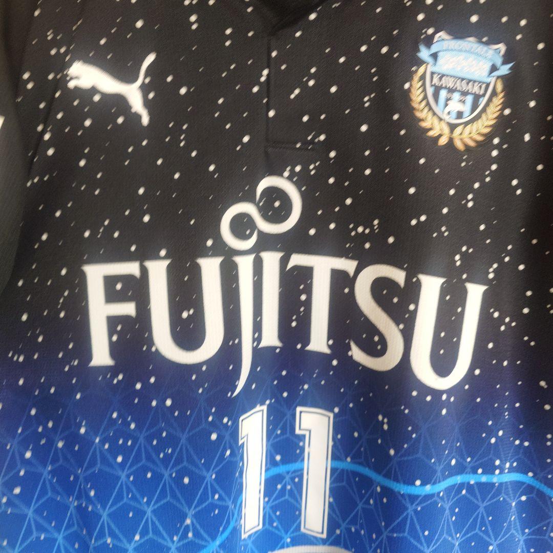 【美品】川崎フロンターレ 2016 宇宙服ユニ XL No.11 小林悠