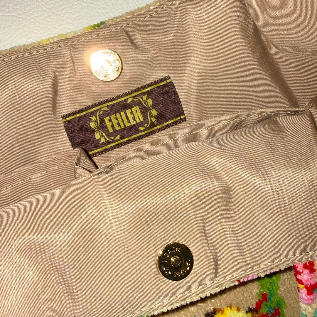 FEILER フェイラー　ハンドバッグ　ハイジ　茶色系　ベージュ系