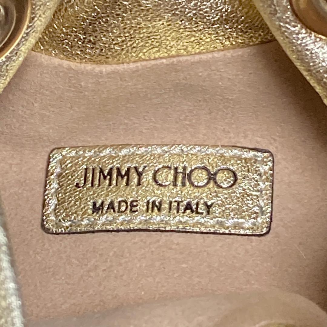 正規品 美品 ジミーチュウ バッグ ゴールド マイクロ ボンボン パーティー