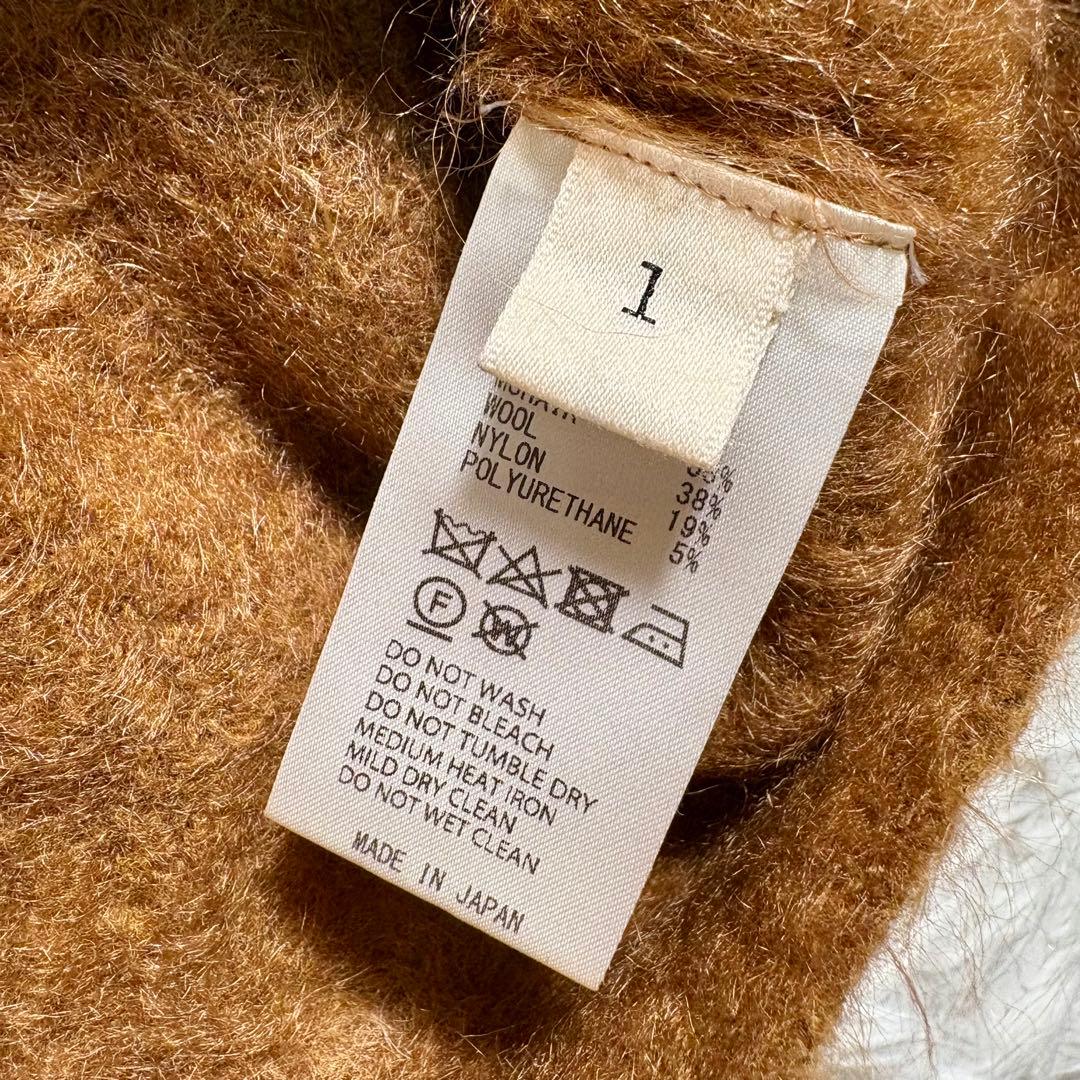 【極美品】unfil stretch superkid mohair vest