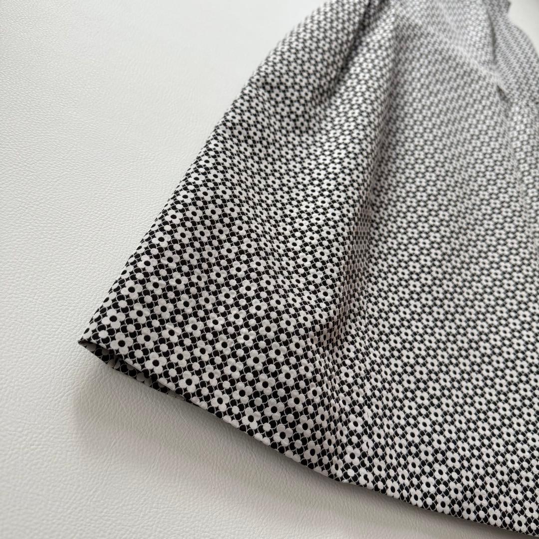 美品✨ルネ　リボンブローチ付き　カメリア総柄ワンピースドレス　クリーニング済　M