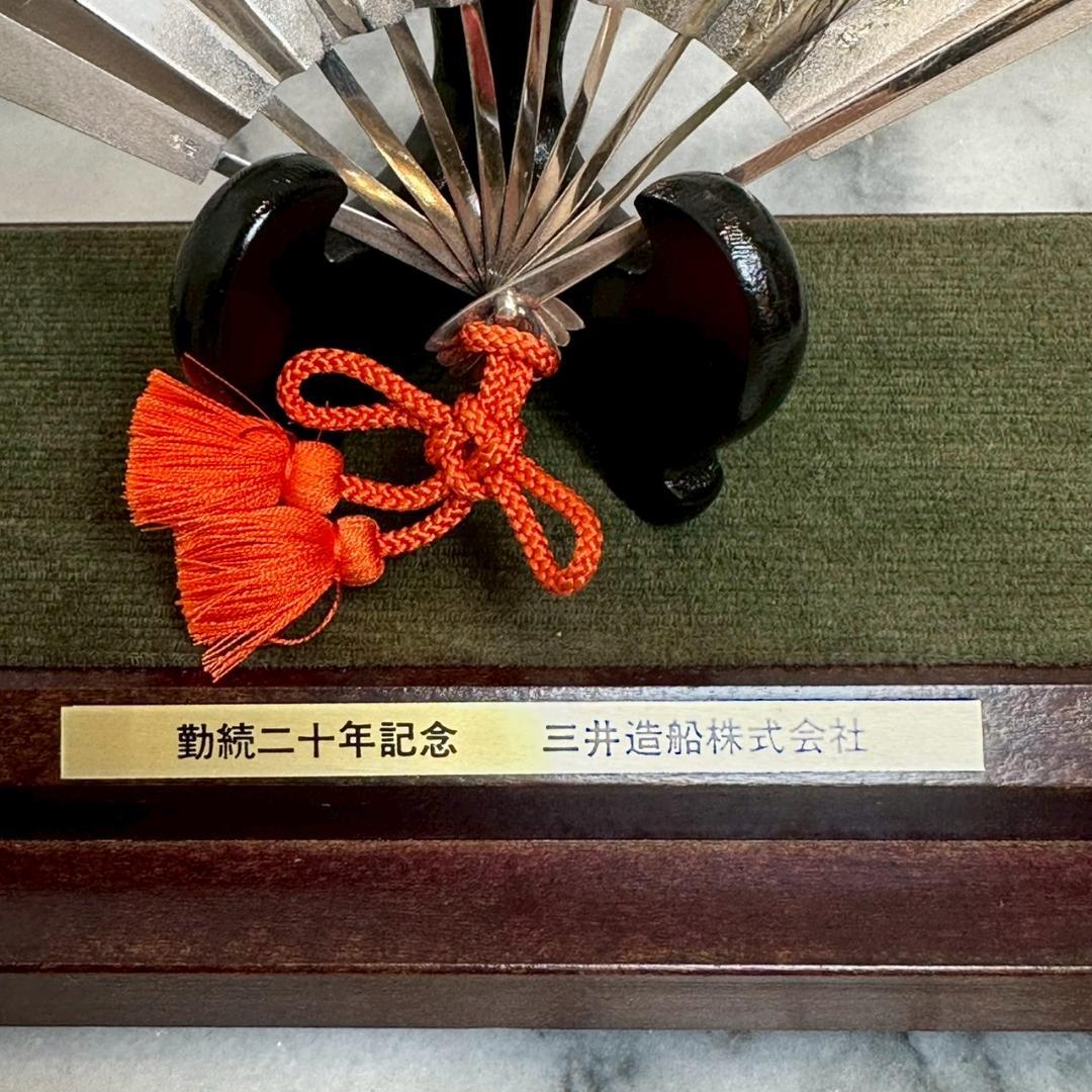 iΦ【 希少 】武比古作 純銀 扇 松竹梅 4.5号 刻印あり